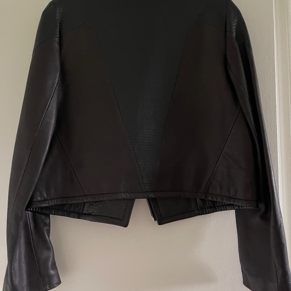 Authentic NWT Rag & Bone Hudson mixed leather jacket size Small with tag - Picture 4 of 10